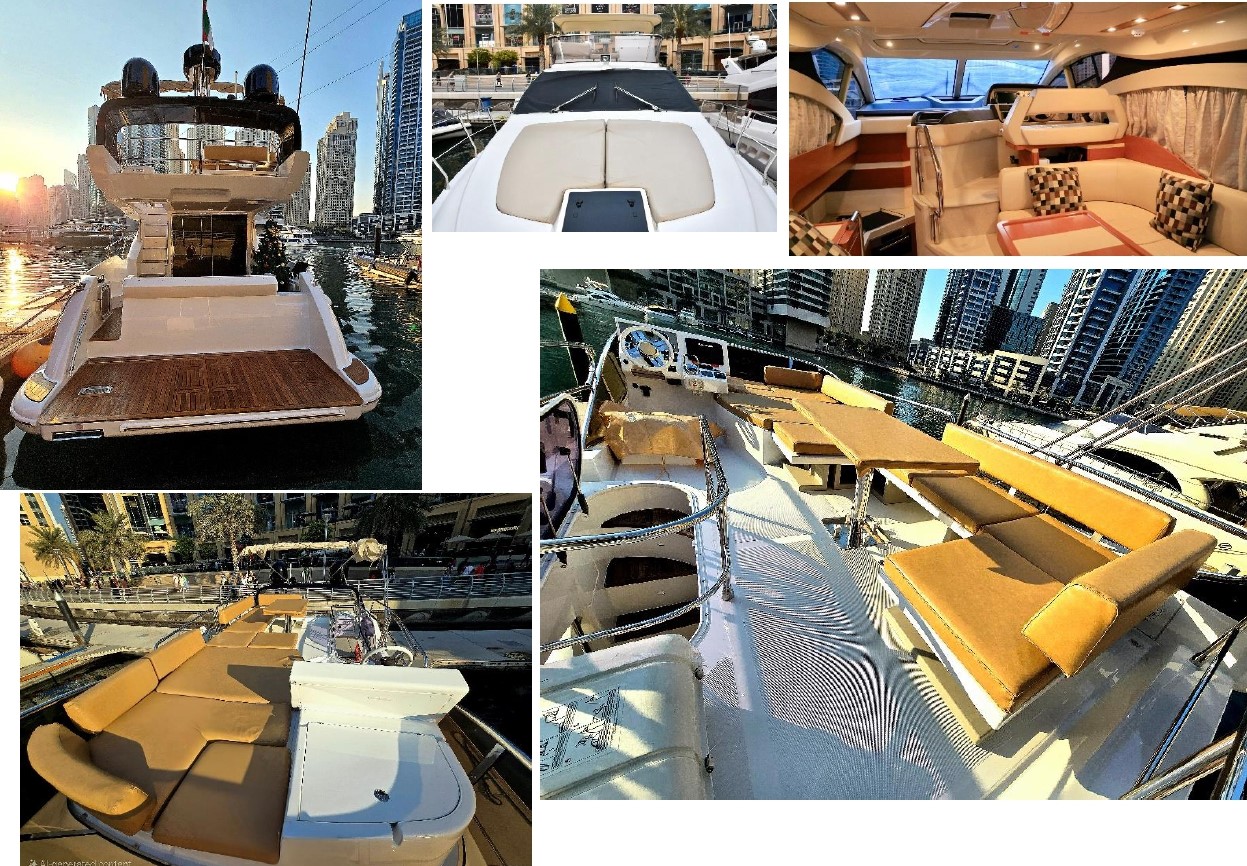 AZIMUT 45FT YACHT DUBAI MARINA Back